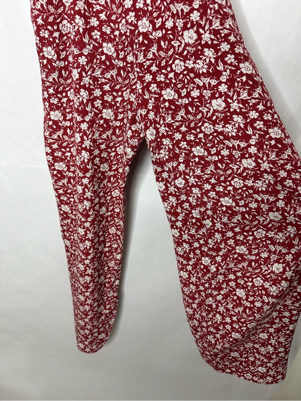 Abercrombie & Fitch Floral Halter Jumpsuit Wide Leg Romper Small Cottagecore - Picture 3 of 8